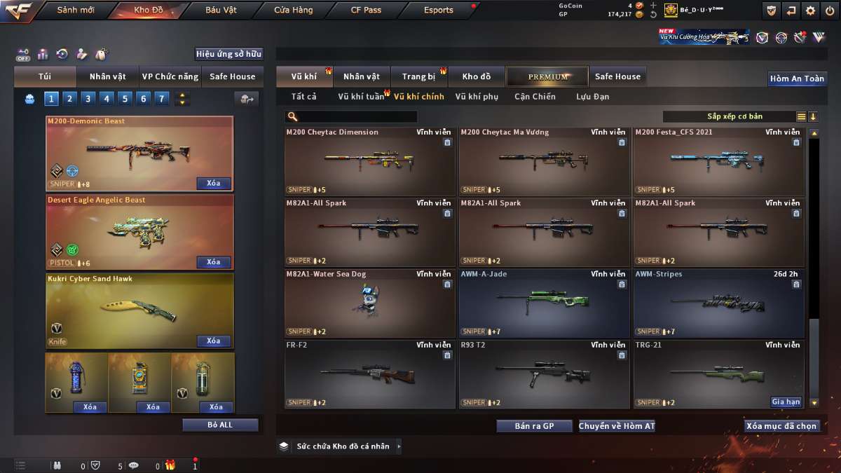 shop acc cf uy tin gia re